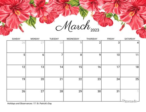 March 2023 Calendar Pretty - Get Latest Map Update