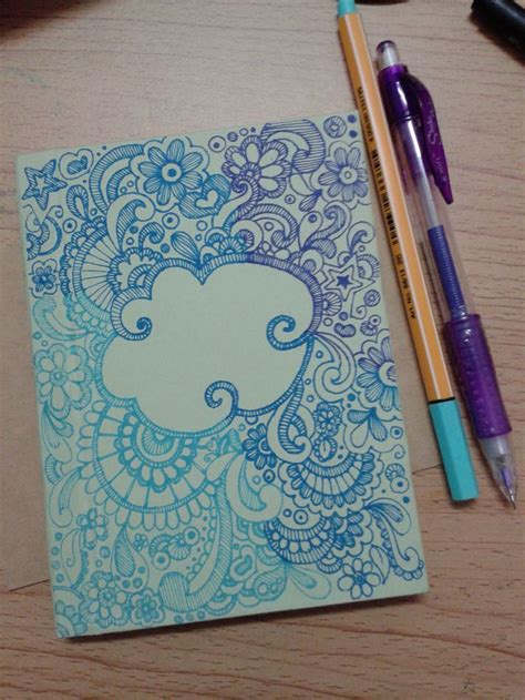 Doodle for DIY notebook cover.. | Diy notebook cover, Diy notebook ...