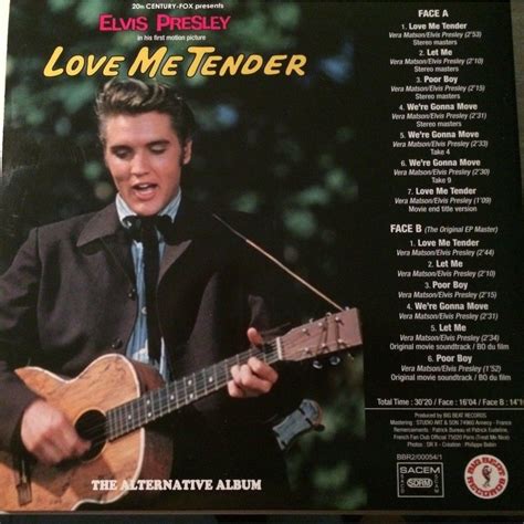 Love me tender by Elvis Presley, 10 inch box with bigbeatrecords - Ref ...