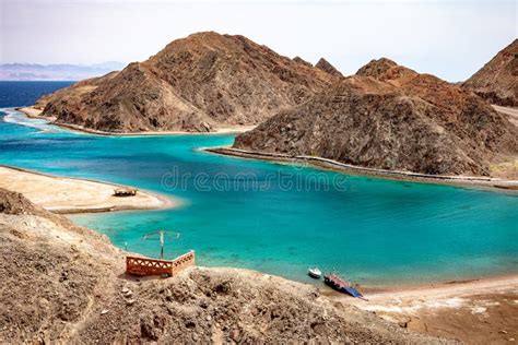 Turquoise Water of Red Sea in Fjord Bay in Taba, South Sinai, Egypt ...