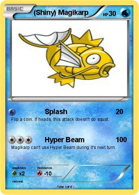 Pokémon Shiny Magikarp 59 59 - Splash - My Pokemon Card