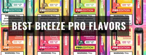 Top 10 Best Breeze Pro Flavors You Must-Try [2024] - Ecigator