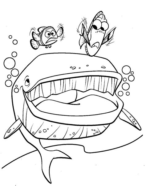 Finding Nemo Shark Coloring Pages - coloring pages