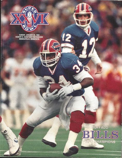 Lot Detail - 1991 Buffalo Bills Super Bowl XXVI Media Information Book