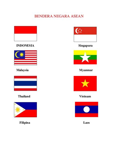 Gambar Bendera Asean - Daftar Negara Peserta Asian Games 2018 di ...