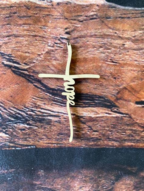 Cross Ornament Hope Cross Ornament Hope Religious Ornament - Etsy