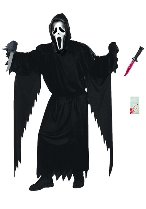 Ghost Face Adult Costume Set