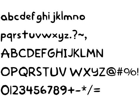 Simpsons Font Alphabet