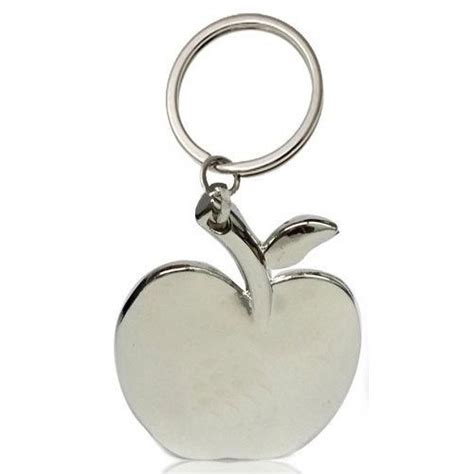 Silver Apple Shape Metal Keychain at Rs 100/piece in Thane | ID ...