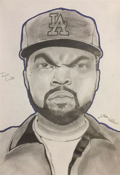 Ice Cube Rapper - J Werkz - Drawings & Illustration, People & Figures ...