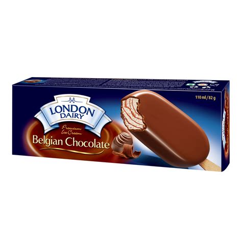 London Dairy Belgian Chocolate Ice Cream Stick 110ml Online at Best ...