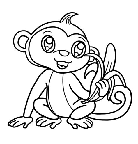 Learn how to draw a Cute Monkey step by step for beginners - EASY TO ...