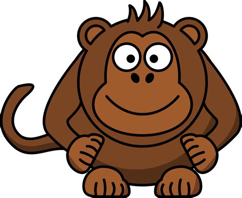 Clipart - Cartoon monkey