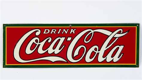 Drink Coca-Cola Sign SSTE 18 In. X 6 In. for Sale at Auction - Mecum ...