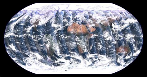 Stunning Mosaic Image of Earth Captured by Polar-Orbiting Satellite ...