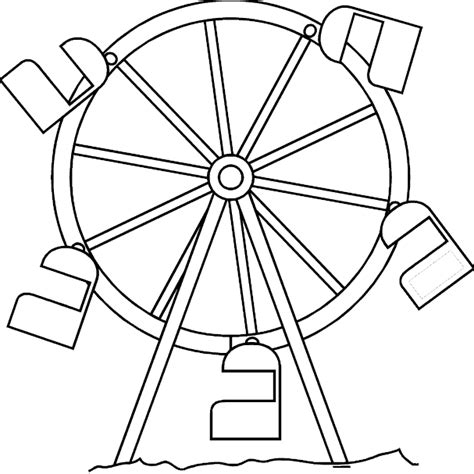 Simple Ferris Wheel Drawing at GetDrawings | Free download