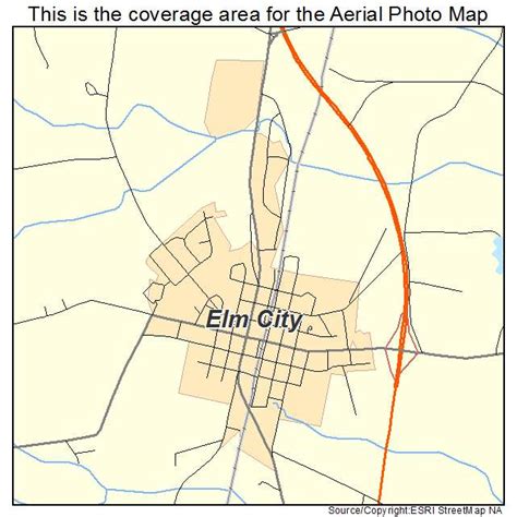 Aerial Photography Map of Elm City, NC North Carolina