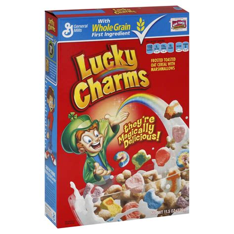 General Mills Lucky Charms Cereal, Swirled Marshmallow Charms, 11.5 oz ...