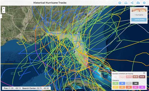 Florida hurricane track history map - greyatila