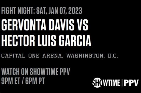 Gervonta Tank Davis vs Hector Luis Garcia Fight Live Stream on the ...