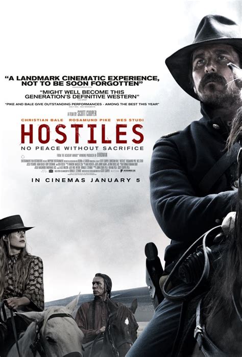 Hostiles | Movie posters, New movie posters, Western movies