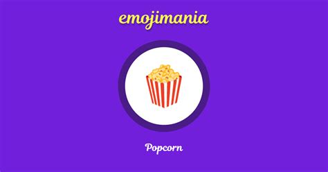 🍿 Popcorn emoji Copy & Paste - Emojimania