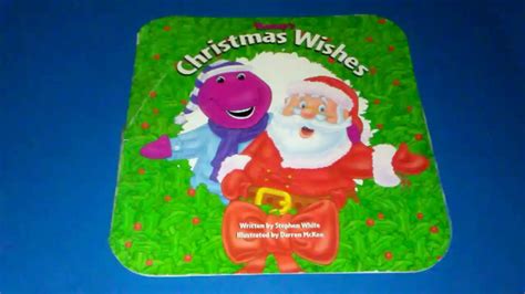 Barney's "Christmas Wishes" read-aloud children book storybook - YouTube