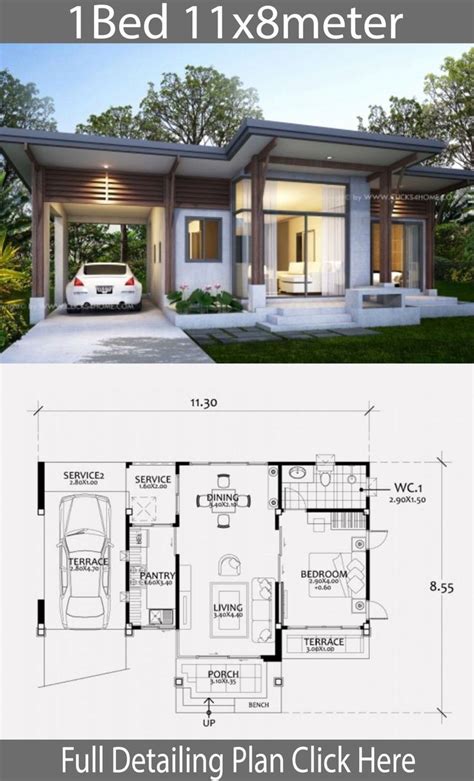 Bloxburg Modern House One Story Awesome Home Design Plan 11x8m with E ...