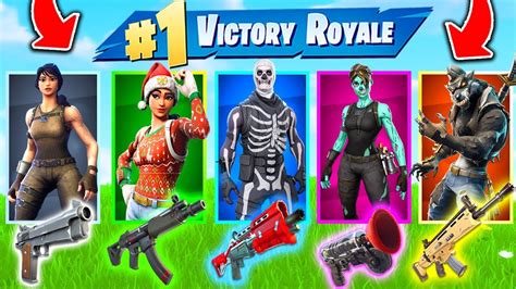 The *RANDOM* SKIN CHALLENGE In Fortnite Battle Royale! - YouTube