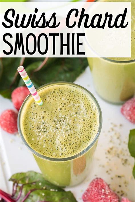 Swiss Chard Smoothie (Vegan) - Clean Eating Kitchen