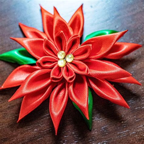 Poinsettia Ornament - Etsy