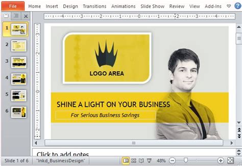 Business Sales PowerPoint Template With Video Animation