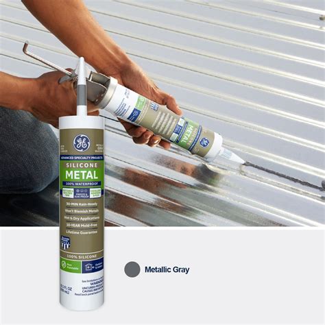 Metallic Gray Caulk | GE Sealants Silicone 2® Sealant