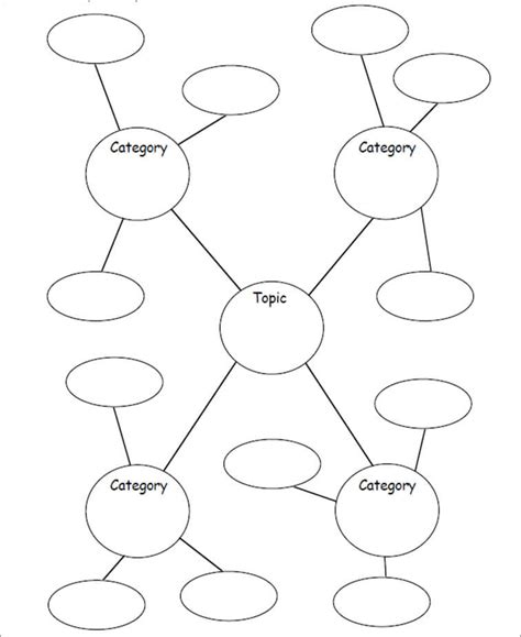 Free Concept Map Template Powerpoint Minimalist Blank Printable | Free ...