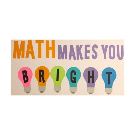 Math Bulletin Board Kit Math Class Bulletin Board for - Etsy