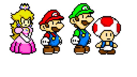 Pixilart - Super Mario Characters by Mendes