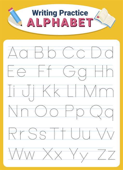 Trace Alphabets Worksheets Printable