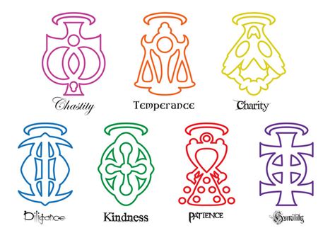 My 7 virtues symbols by LarsJack on DeviantArt