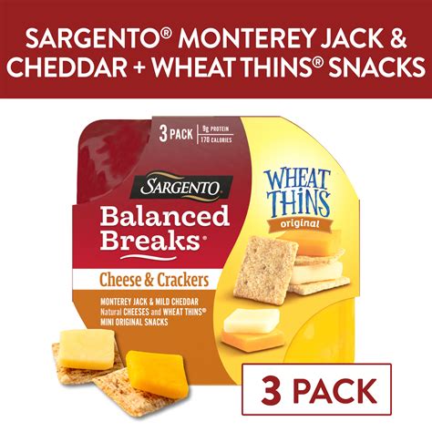 Sargento® Balanced Breaks® Cheese & Crackers, Monterey Jack & Mild ...