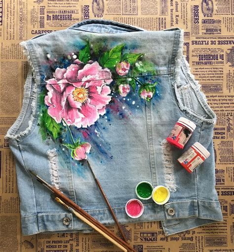 instagram @shevelyova.art | Hand painted denim jacket, Denim crafts ...