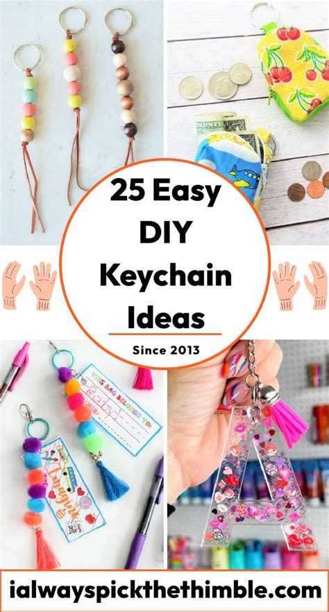 25 Homemade DIY Keychain Ideas: How To Make Keychains