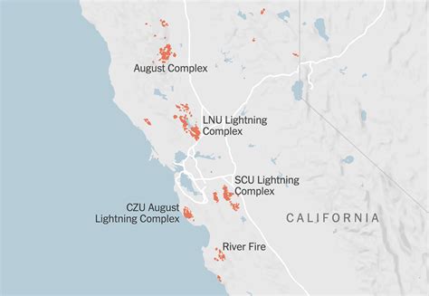 California Active Wildfires Map