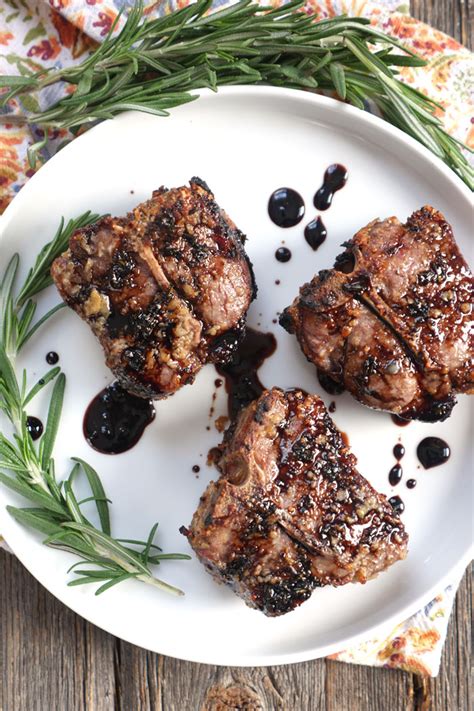 Rosemary Balsamic Lamb Chops | My Heart Beets