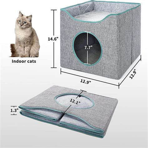 Wholesale Jongee Cat Cube House Foldable Cat Condo with Reversible ...