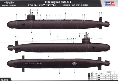 Virginia Class Submarine Models