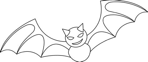 Bat doodle outline for colouring 6771047 Vector Art at Vecteezy