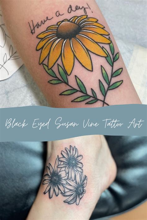 59 Black Eyed Susan Tattoo Ideas & Designs - Tattoo Glee