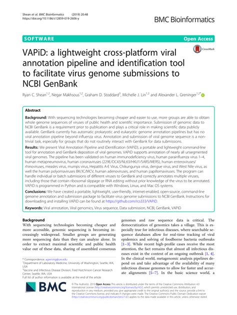 (PDF) VAPiD: A lightweight cross-platform viral annotation pipeline and ...