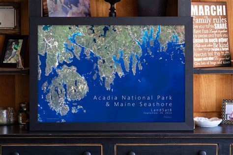 Acadia Satellite Map | Acadia National Park Map – GeoJango Maps