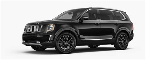 2020 Kia Telluride Ebony Black - Kia Telluride Black Copper, HD Png ...